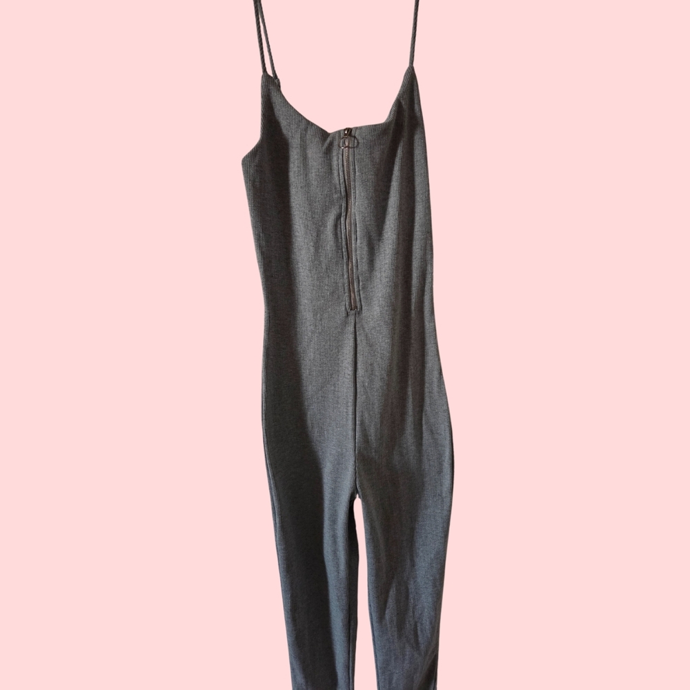 Sexy Fitted Gray Women's Jumpsuit